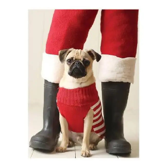 Pug Elf Holiday Half Notecard by Galison