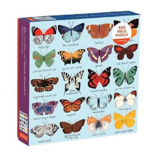 Butterflies of North America 500 Piece Family Puzzle by Mudpuppy