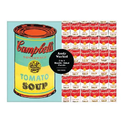 Andy Warhol Soup Can 2-Sided 500 Piece Puzzle by Galison