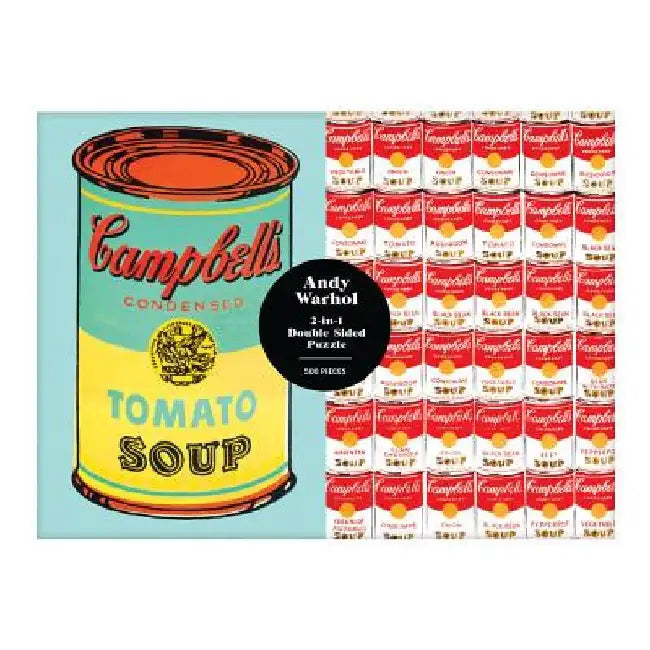 Andy Warhol Soup Can 2-Sided 500 Piece Puzzle by Galison