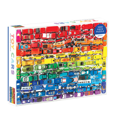 Rainbow Toy Cars 1000 PC Puzzle by Julie Seabrook