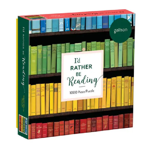 I'd Rather Be Reading 1000 PC Puzzle in Square Box by Phil Shaw