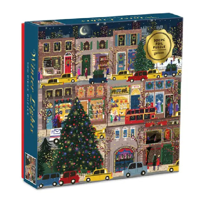 Winter Lights Foil Puzzle 500 PC Puzzle by Joy La Forme