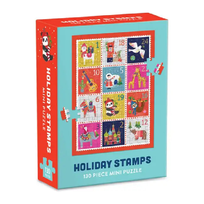 Holiday Stamps Mini Puzzle by Galison