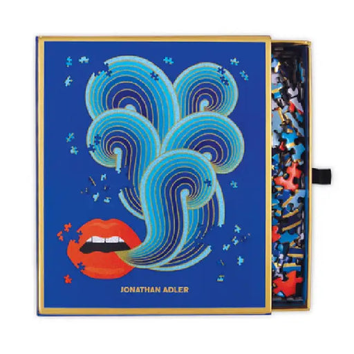 Jonathan Adler 750 Piece Lips Shaped Puzzle by Galison