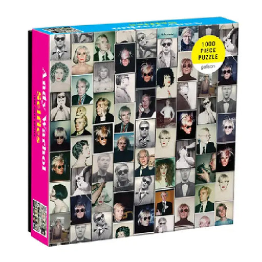 Andy Warhol Selfies 1000 Piece Puzzle in a Square Box by Galison