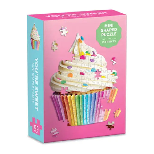 You're Sweet Cupcake 100 Piece Mini Shaped Puzzle by Galison