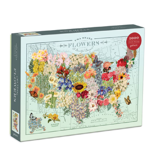 Wendy Gold USA State Flowers 1000 Piece Puzzle by Wendy Gold