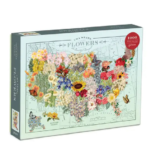 Wendy Gold USA State Flowers 1000 Piece Puzzle by Wendy Gold