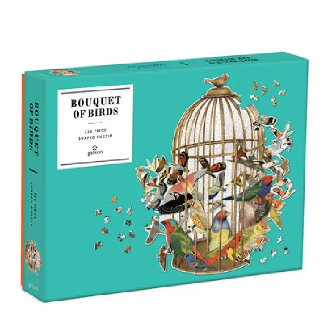 Bouquet of Birds 750 Piece Shaped Puzzle by Ben Giles