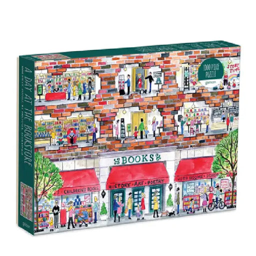 Michael Storrings a Day at the Bookstore 1000 Piece Puzzle by Michael Storrings