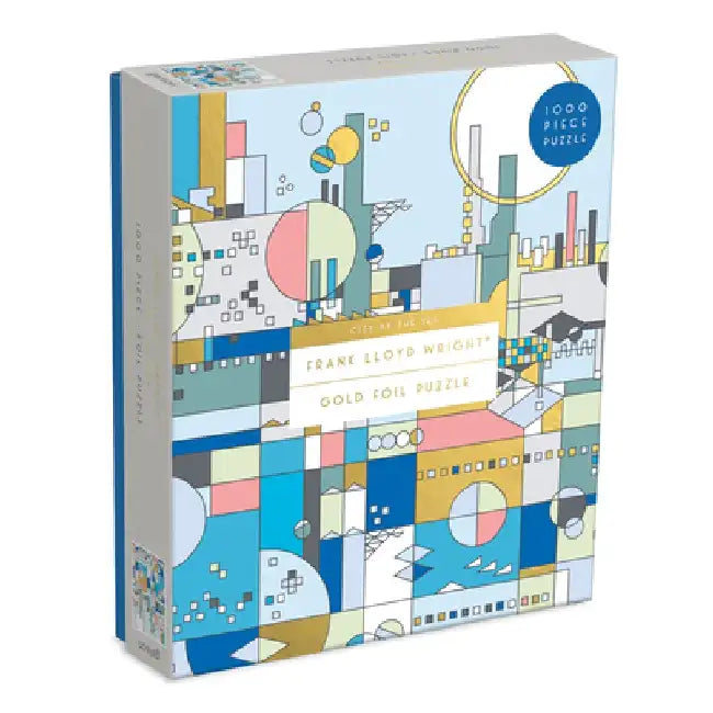Frank Lloyd Wright City by the Sea 1000 Piece Foil Puzzle by Frank Lloyd Wright