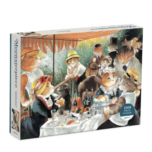 Luncheon of the Boating Party Meowsterpiece of Western Art 1000 Piece Puzzle by Susan Herbert