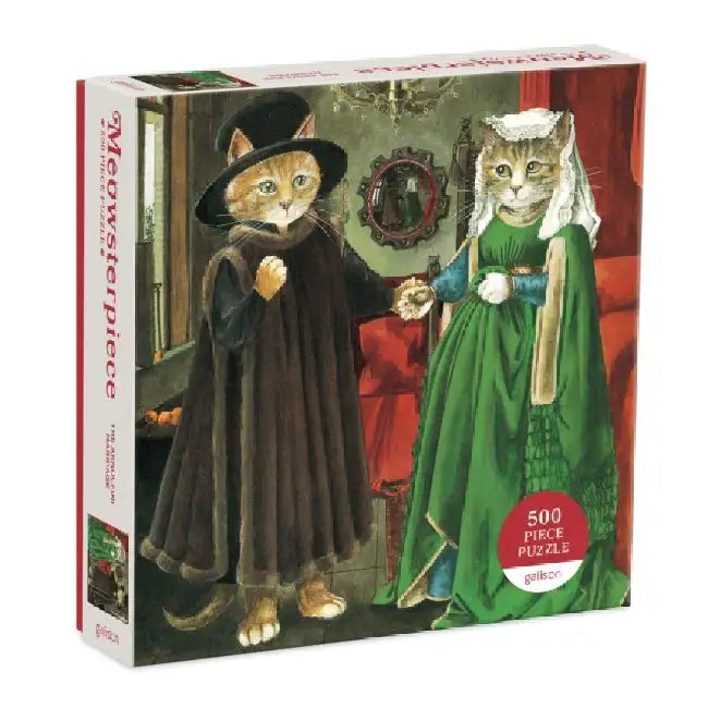 The Arnolfini Marriage Meowsterpiece of Western Art 500 Piece Puzzle by Susan Herbert