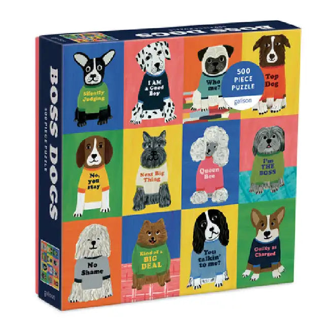 Boss Dogs 500 Piece Family Puzzle by Terry Fry Kasuba