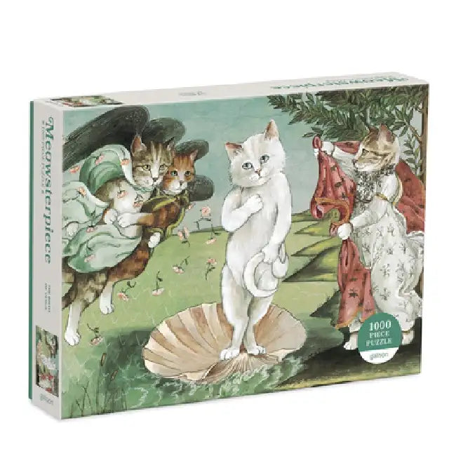 Birth of Venus Meowsterpiece of Western Art 1000 Piece Puzzle by Susan Herbert
