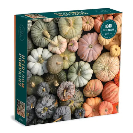 Heirloom Pumpkins 1000 Piece Puzzle in Square Box by Galison