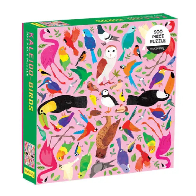 Kaleido-Birds 500 Piece Family Puzzle by Mudpuppy