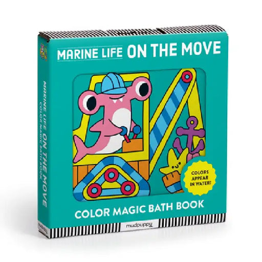 Marine Life on the Move Color Magic Bath Book by Mudpuppy