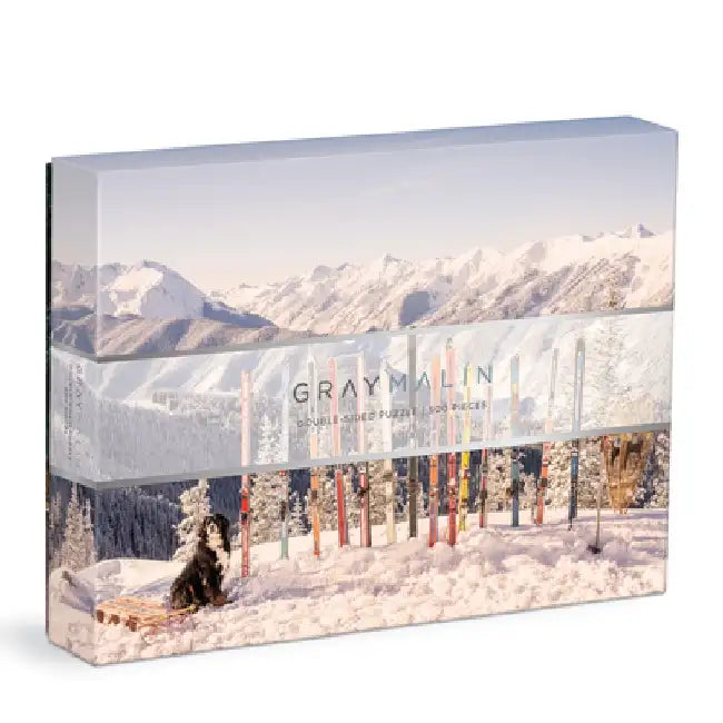 Gray Malin the Winter Holiday 500 Piece Double Sided Puzzle by Galison Mudpuppy