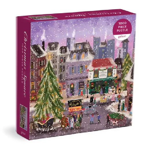 Joy Laforme Christmas Square 1000 Piece Puzzle in Square Box by Galison