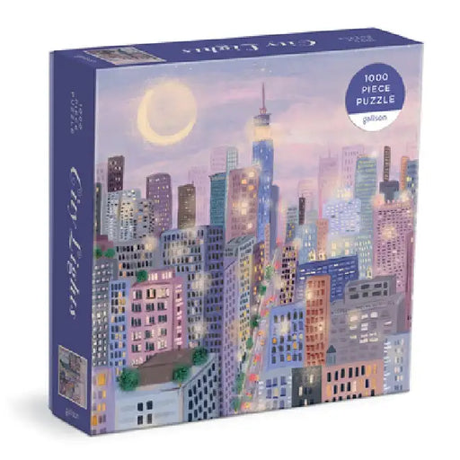 City Lights 1000 Pc Puzzle In a Square box by Galison