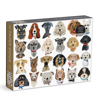 Paper Dogs 1000 PC Puzzle by Galison Mudpuppy