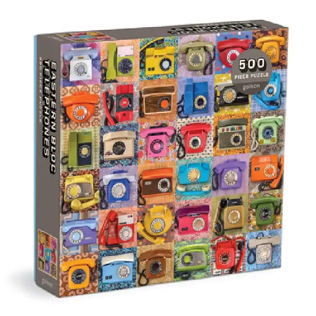Eastern Bloc Telephones 500 Piece Puzzle by Galison Mudpuppy