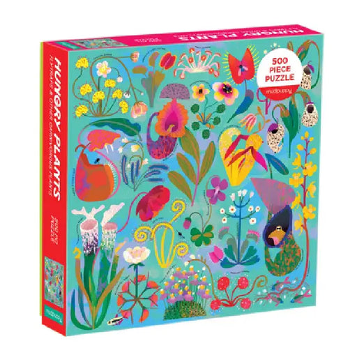 Hungry Plants 500 Piece Family Puzzle by Galison Mudpuppy