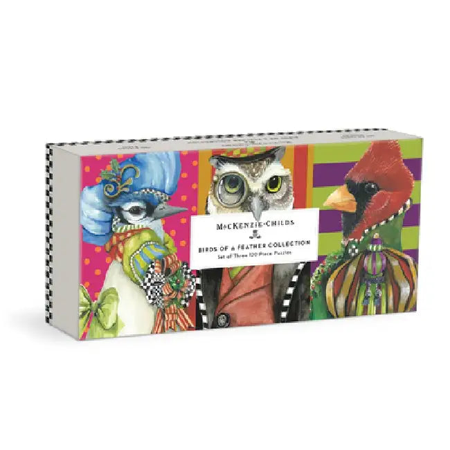 Mackenzie-Childs Birds of a Feather Collection Puzzle Set by Galison Mudpuppy