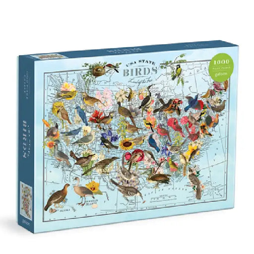 Wendy Gold State Birds 1000 Piece Puzzle by Galison Mudpuppy