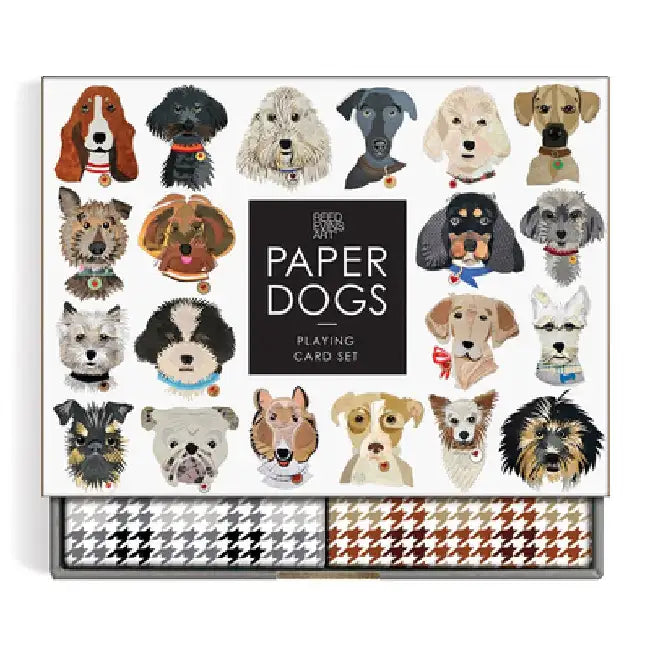 Paper Dogs Playing Card Set by Galison Mudpuppy