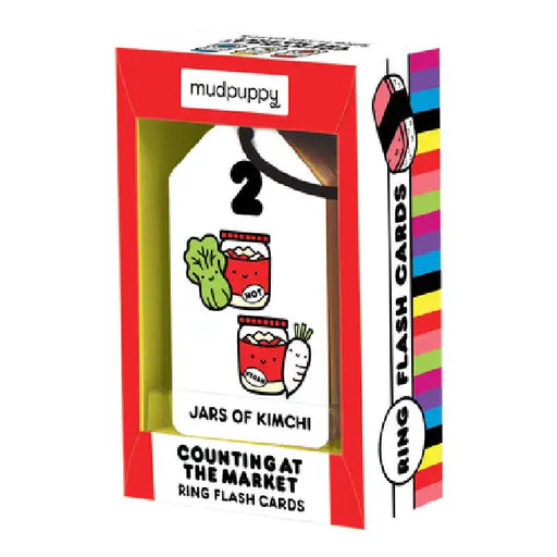 Counting at the Market Numbers Ring Flash Cards by Galison Mudpuppy