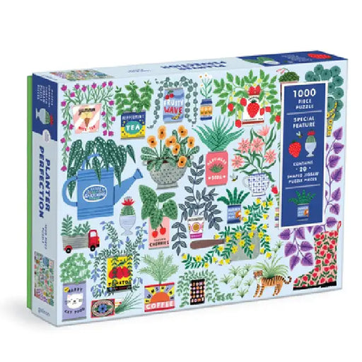 Planter Perfection 1000 Piece Puzzle with Shaped Pieces by Galison Mudpuppy