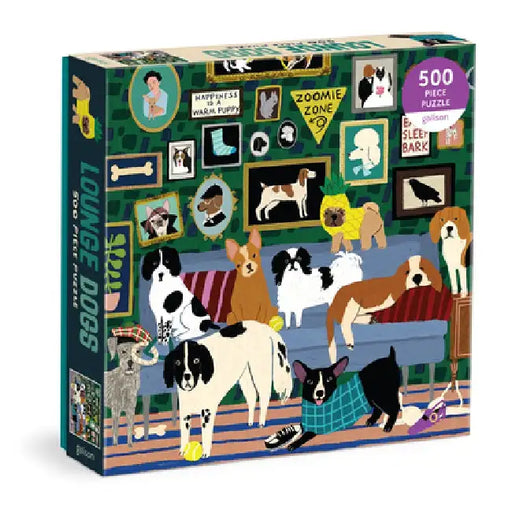 Lounge Dogs 500 Piece Puzzle by Galison