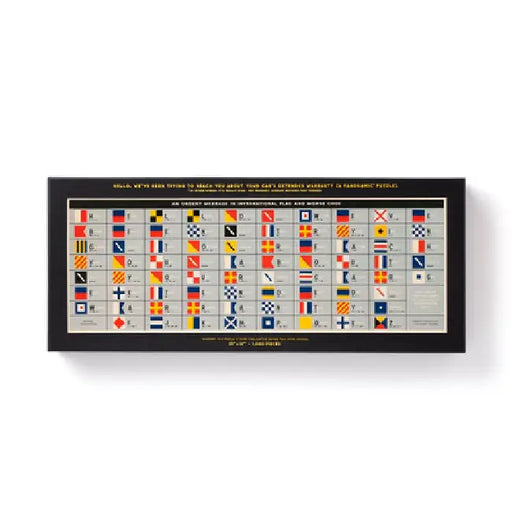 An Urgent Message 1,000 Piece Panoramic Puzzle by Galison Mudpuppy