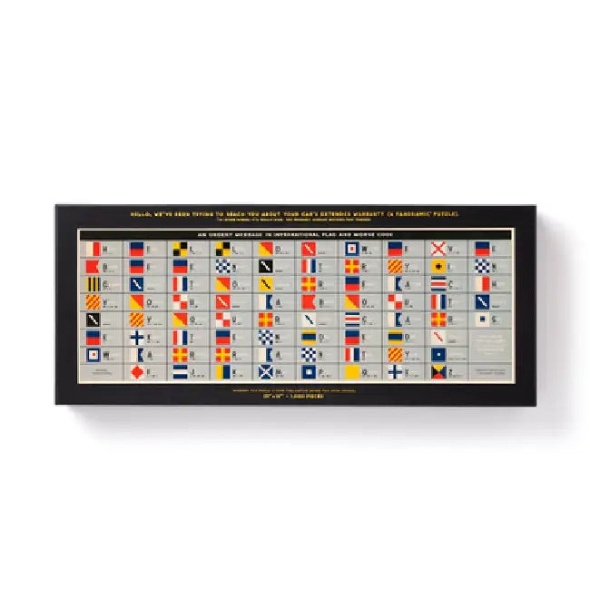 An Urgent Message 1,000 Piece Panoramic Puzzle by Galison Mudpuppy