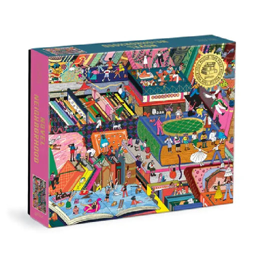 Novel Neighborhood 1000 Piece Foil Puzzle by Galison