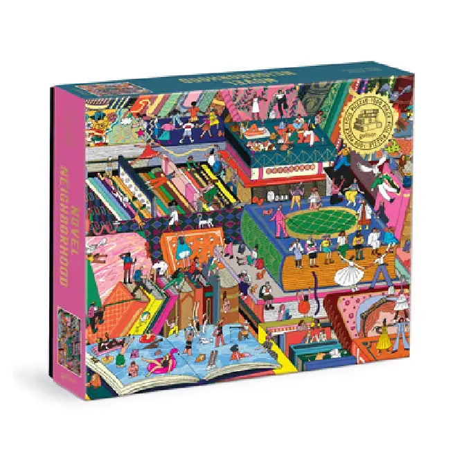 Novel Neighborhood 1000 Piece Foil Puzzle by Galison
