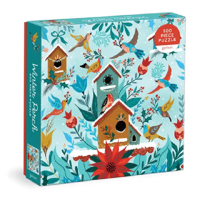 Winter Perch 500 Piece Puzzle by Galison Mudpuppy