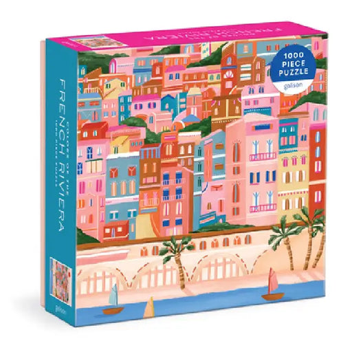 Colors Of The French Riviera 1000 Piece Puzzle in Square Box by Galison