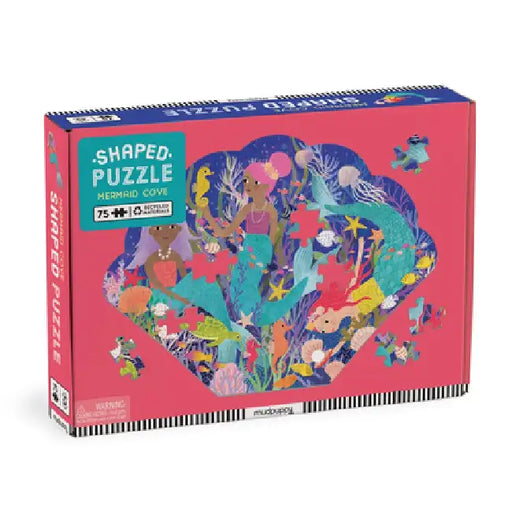 Mermaid Cove 75 Piece Shaped Scene puzzle by Mudpuppy