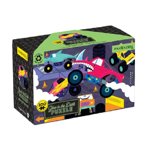 Monster Trucks 100 Piece Glow in the Dark Puzzle by Mudpuppy
