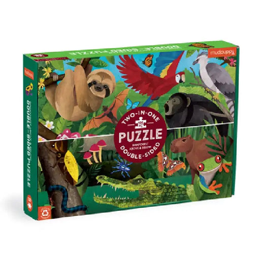 Rainforest Above & Below 100 Piece Double-Sided Puzzle by Mudpuppy