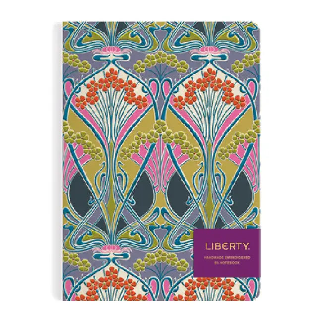Liberty Ianthe Bloom B5 Handmade Embroidered Journal by Galison
