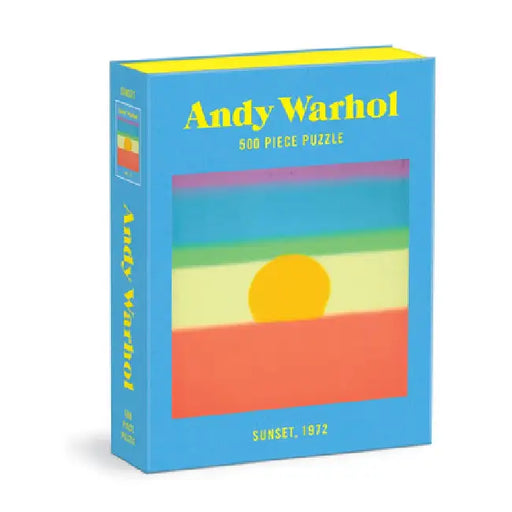 Andy Warhol Sunset 500 Piece Book Puzzle by Galison
