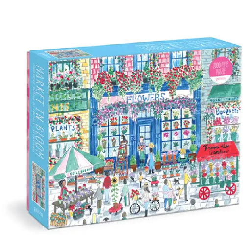 Michael Storrings Market in Bloom 2000 Piece Puzzle by Galison