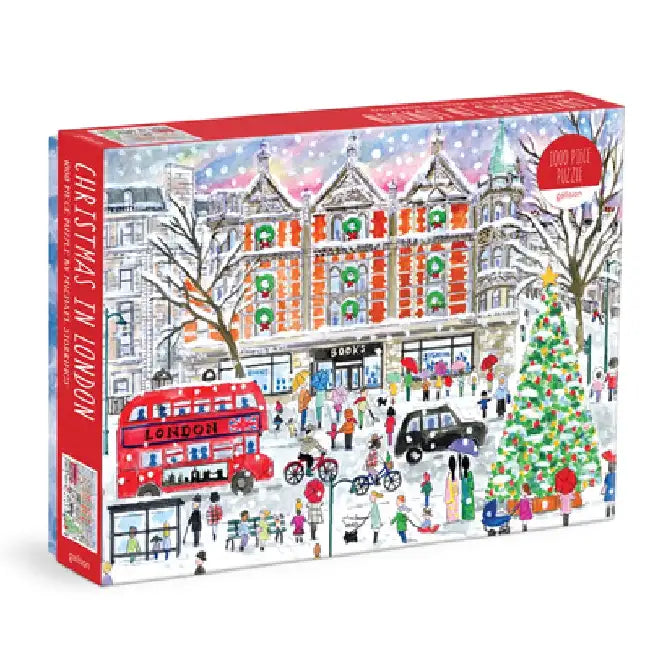 Michael Storrings Christmas in London 1000 Piece Puzzle by Galison