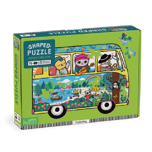 Adventure Van 75 Piece Shaped Scene Puzzle by Mudpuppy