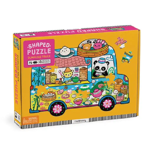 Dumpling Truck 75 Piece Shaped Scene Puzzle by Mudpuppy